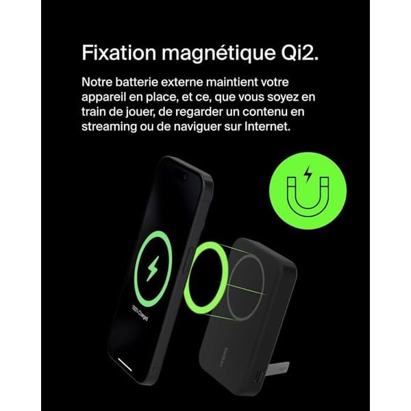 Magnetisk extern batteri - BELKIN - Svart
