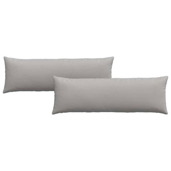 Coussin Vidaxl Soffkuddar 2 st Grå moln 120 x 40 cm tyg
