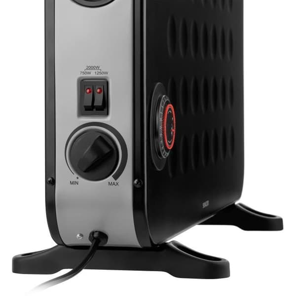 Kylare - SENCOR - SCF 2101BK - 2000 W - 3 nivåer - Timer - Svart