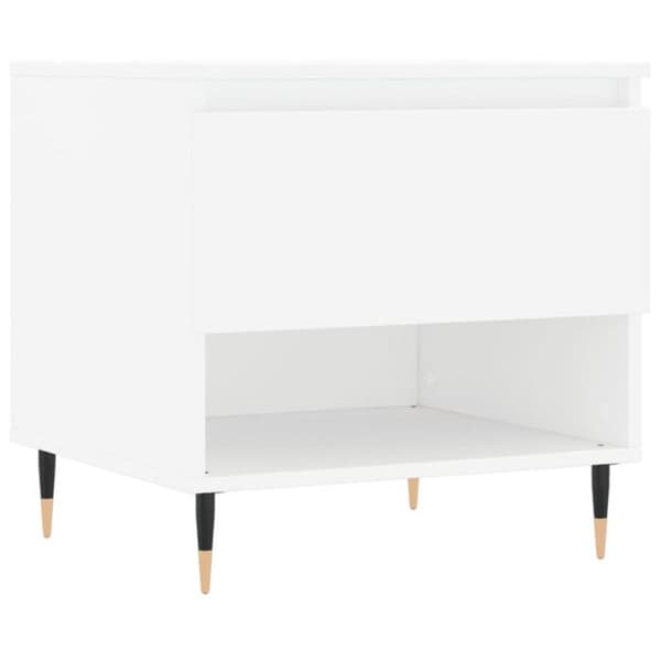 vidaXL Soffbord 2 st Vit 50x46x50 cm Konstruerat trä 830893