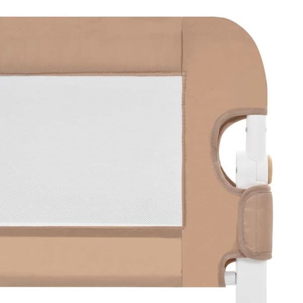 vidaXL Barnsängstång Taupe 150x42 cm Polyester 10165