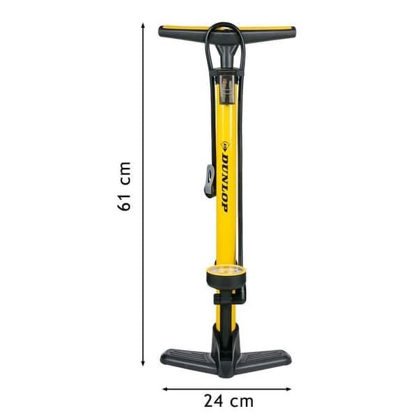 Dunlop Cykelpump med Manometer