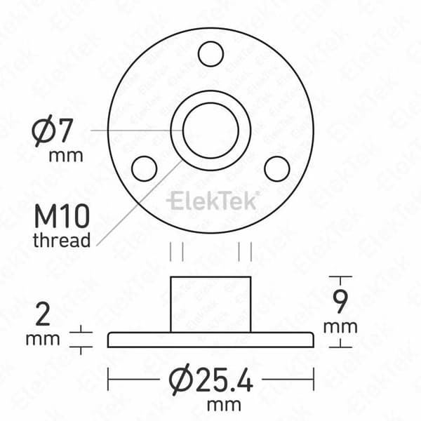 Lampsockel Elektek lampfot