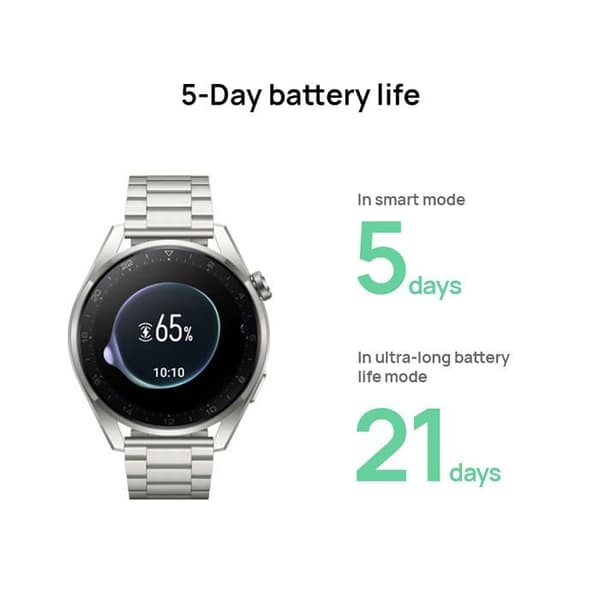 HUAWEI Watch 3 Pro - Elite Titanium Edition - Smartwatch