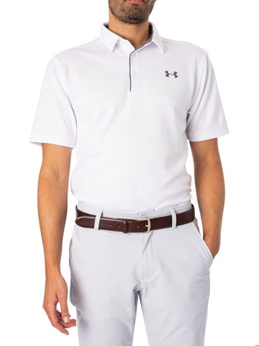 Polo - Under Armour - Tech - Vit - Herr - Korta ärmar