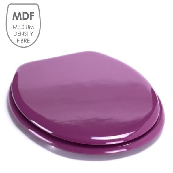 Toalettsits - MSV - Violett MDF - Universal - Universellt fästavstånd