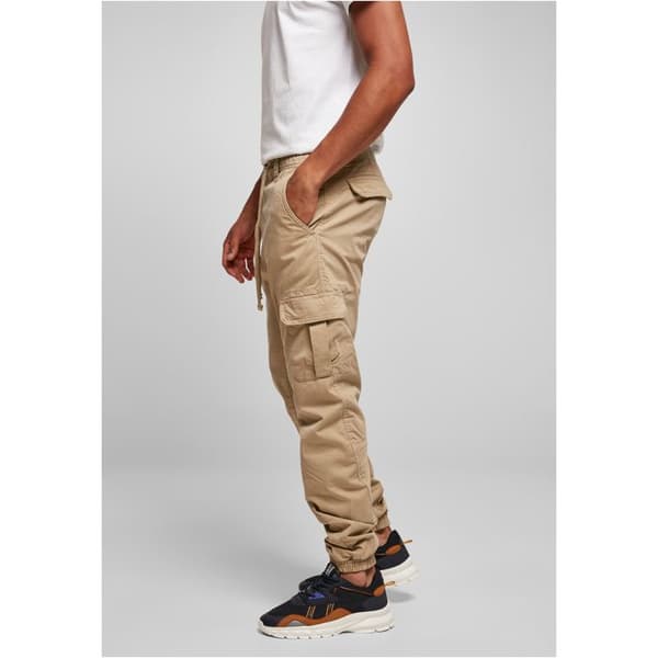 Joggingbyxor - Urban Classics - Cargo GT - 100% bomull - Beige - Unisex