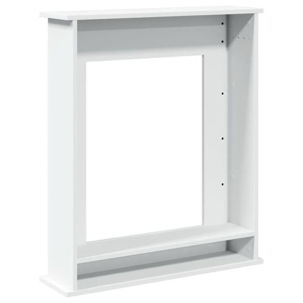 Vitt trädfot vit 75x20x87,5 cm ingenjörsträ