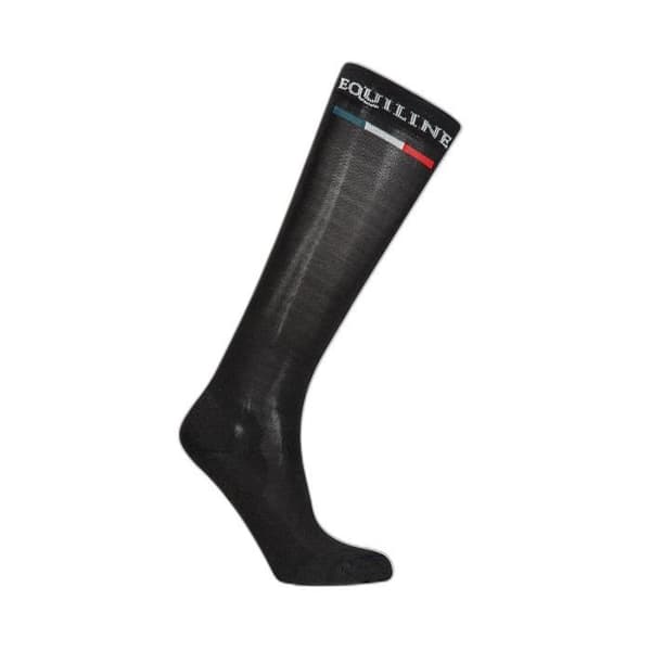 Ridsockor behandlade med silverfosfat Equiline - svart - 39/42