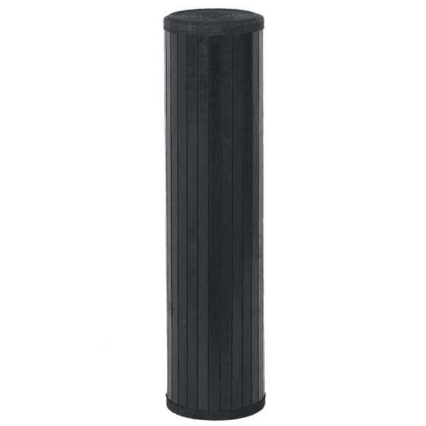 vidaXL Rektangulär matta svart 80x100 cm bambu, vardagsrumsmatta, köksmatta, rektangulär matta, sovrumsmatta 376900