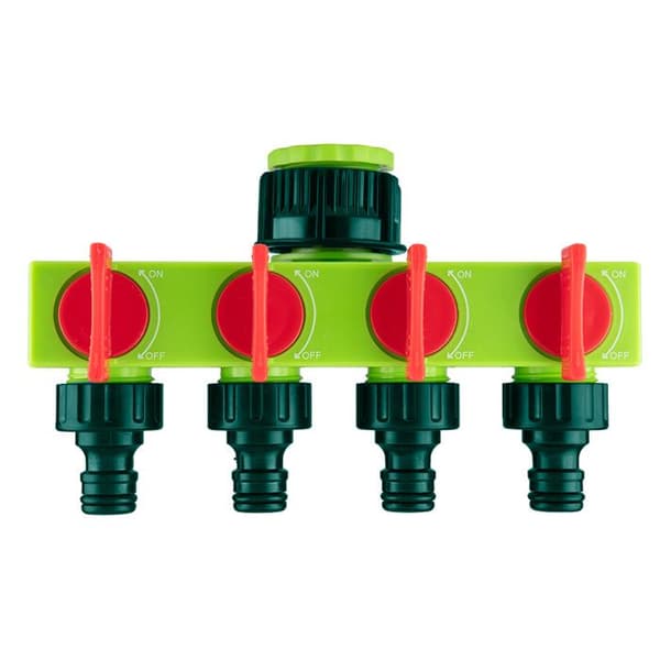 Distributör - VERTO - 4 Ventiler - Plast - Utomhusanvändning - Han.