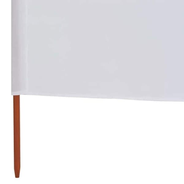 vidaXL 6 Panel Rumsavdelare Tyg 800x120 cm Sandvit