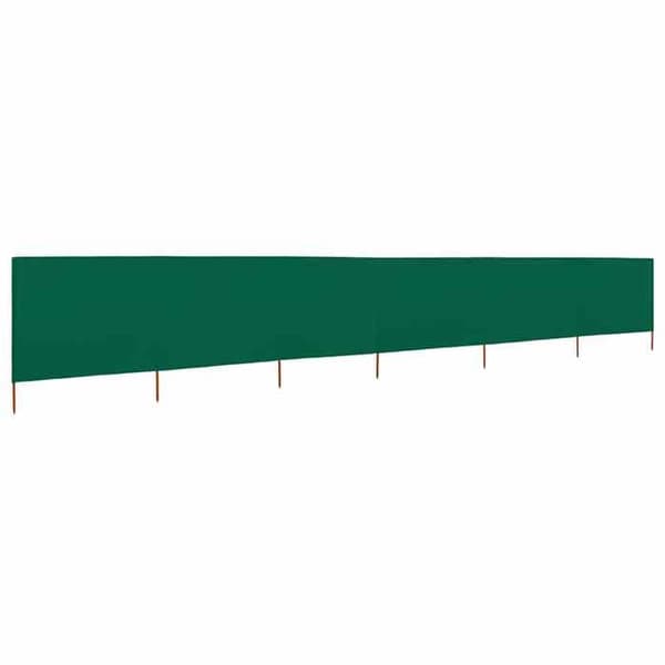vidaXL 6 Panel Room Divider Tyg 800 x 120 cm Grön