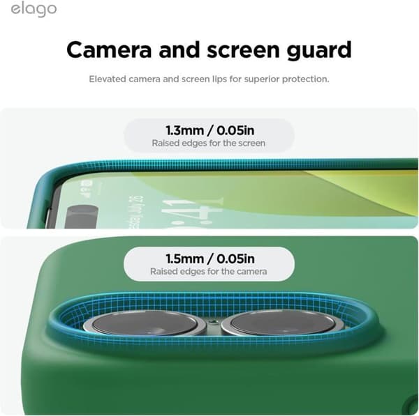 Elago Premium Silikonfodral till iPhone 16 Alpine Green