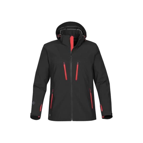 Stormtech patrol högteknologisk softshell-jacka - svart/klarröd