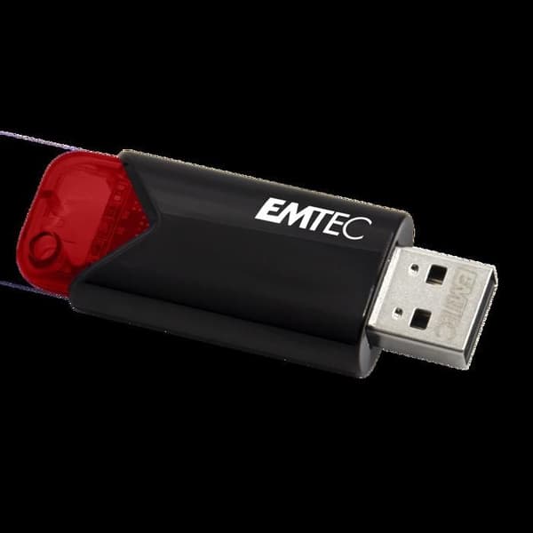 USB-nyckel - EMTEC - Click Easy B110 - 16GB - USB 3.2 - Röd