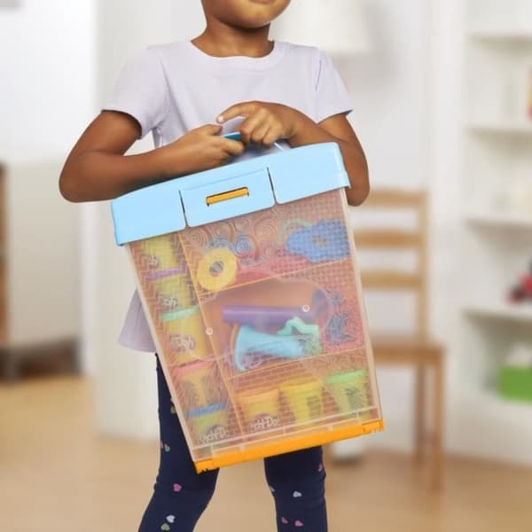 Play-Doh Superdjur, leksaker och tillbehörslåda för lekdeg för barn