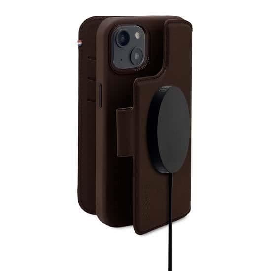 Coque - Avkodad - iPhone 14 Plus - Premium läder - Avtagbar folio - MagSafe
