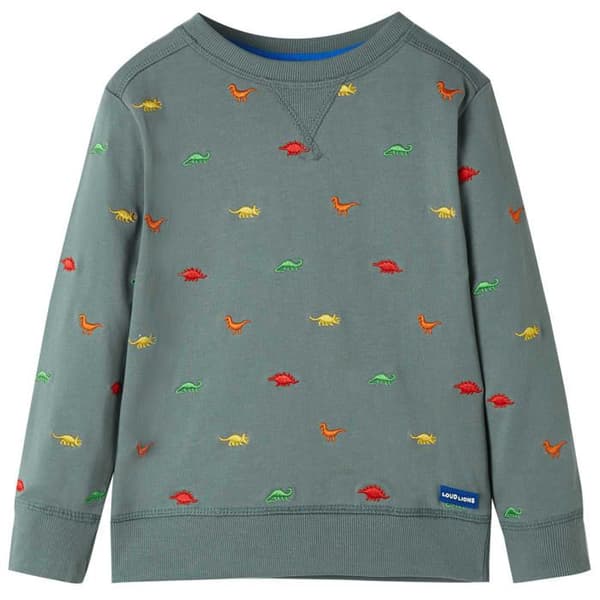 Kakifärgad sweatshirt för barn 92/104/116/128/140