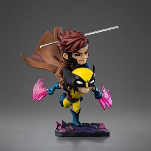 Iron Studios - X-Men 97 - Mini Co. Figur Gambit och Wolverine 23 cm