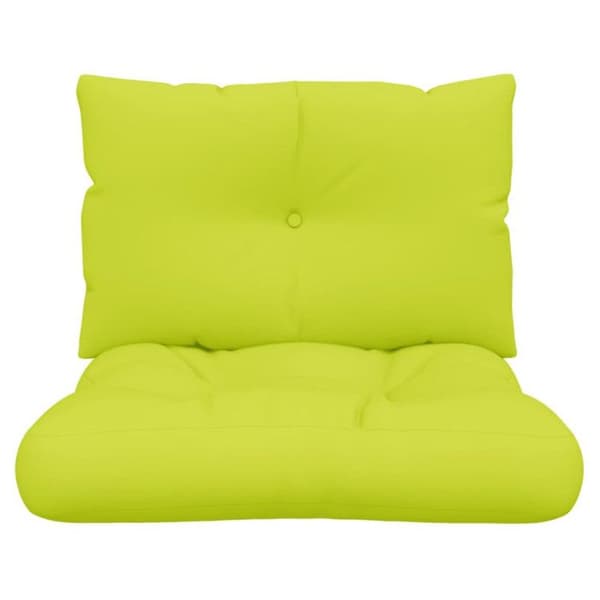 vidaXL Palettkuddar set om 2 ljusgrön tyg 360845