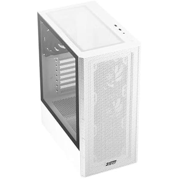 Kompakt ATX Mid-Tower Chassi - XPG - Valor Mesh - 4 Fläktar 120 mm - Mesh-panel - Härdat Glas