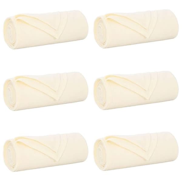 Täckning - VIDAXL - 6 st - 270 x 240 cm - Kräm - Polyesterfleece