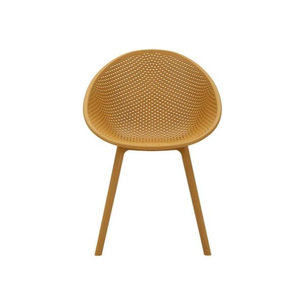 Set med 2 Trädgårdsstolar "Ibiza" 83cm Senap