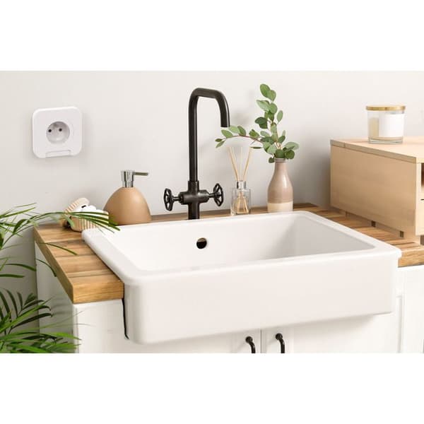 Vattentät lock IP44 16A - Vit - Protec