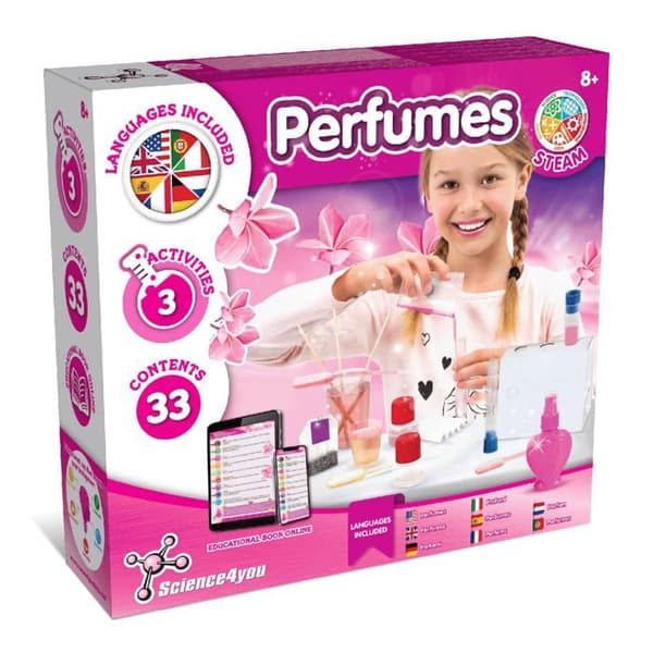 Utbildningskit - SCIENCE4YOU - Parfummakeri - 8+ år - STEM-aktiviteter - Inkluderade komponenter