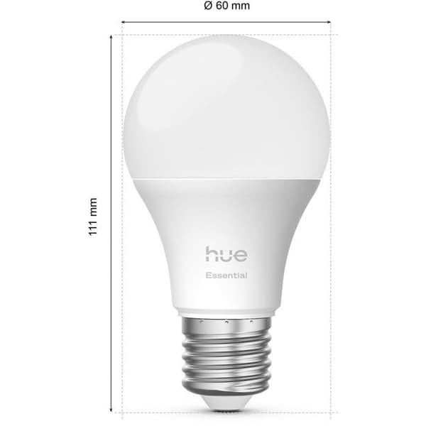 Ampull - Philips Hue - Essential - A60 - Vit och färgad ljus