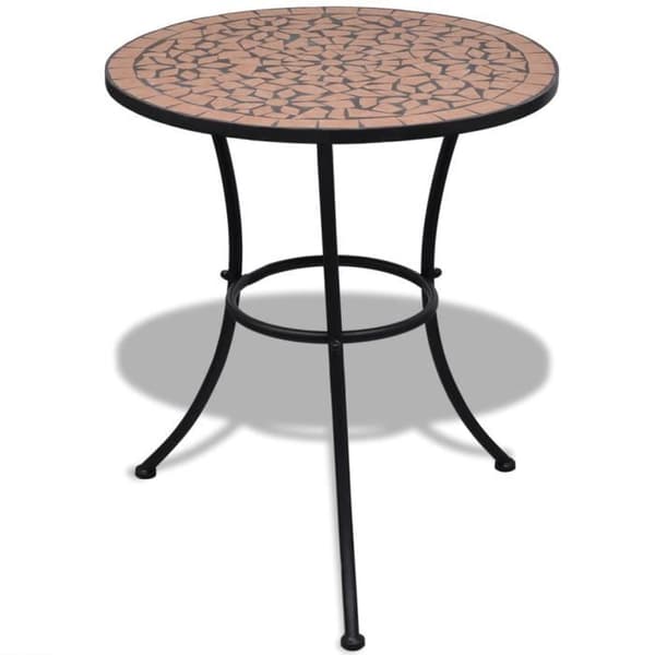 vidaXL Bistrobord Terrakotta 60 cm Mosaik