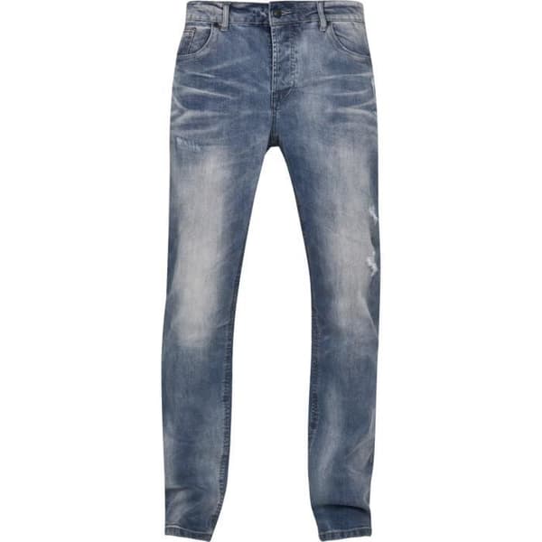 Jean slim herr i tvättad stretchdenim BRANDIT WILL No.1 - Blå, 98% bomull/2% elastan