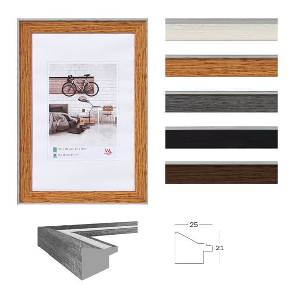 Plastram - Bohemian - 18x24 cm - Grå - Rektangulär - Urban