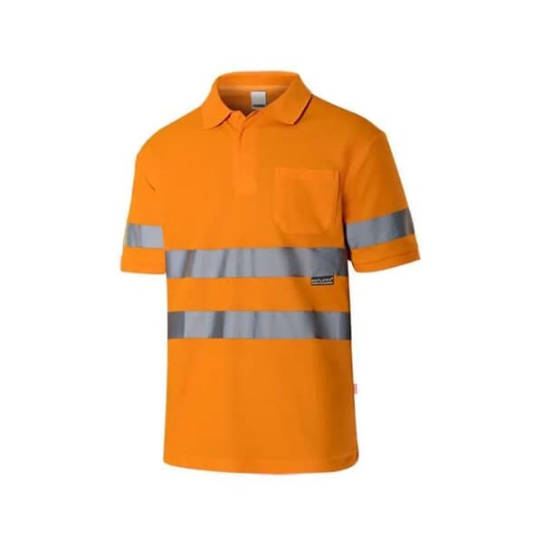 Polo med hög synlighet Velilla - fluorescerande orange