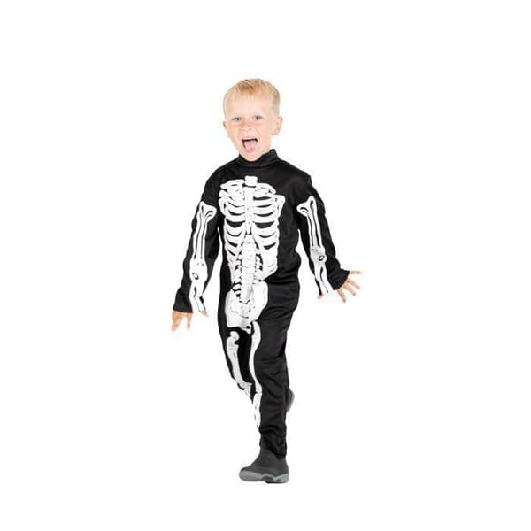 Pojkskelettdräkt (storlek 5-7 år)