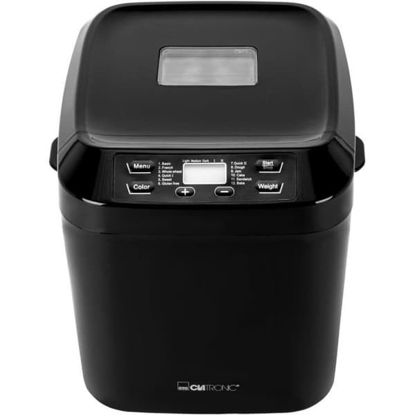 Clatronic BBA 3774 Brödmaskin med timer 3 l svart