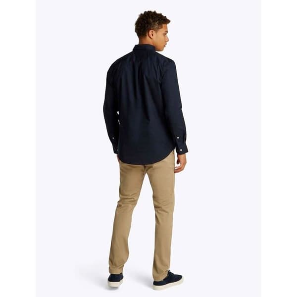 Tommy Hilfiger Core Flex Poplin Skjorta, Enfärgad, Dw5