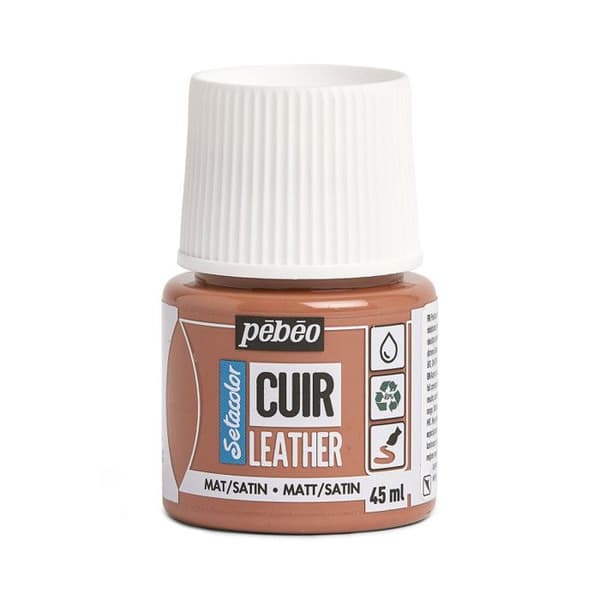 Läderfärg - PEBEO - Setacolor - Terrakotta - Akryl - 45 ml