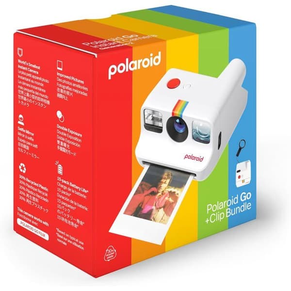 Polaroid Go Gen 2 Vit + Svart Klipp