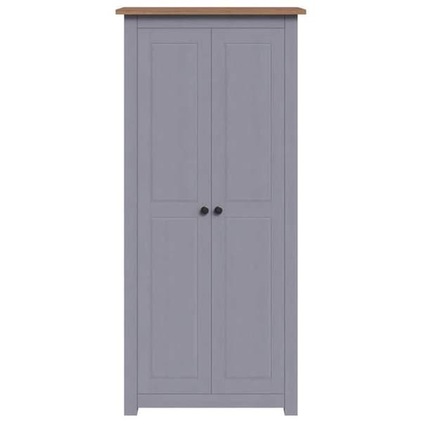 vidaXL Garderob Grå 80x50x171,5 cm Solid Pine Panama Sortiment 282665