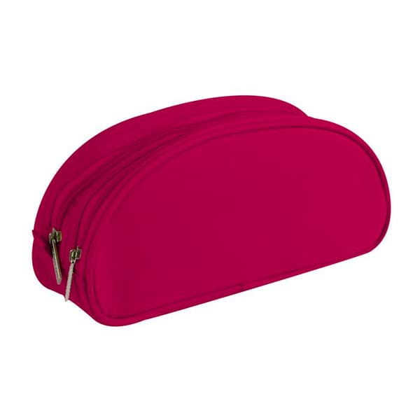 Necessär - Clairefontaine - 8344C - 2 fack - 600D Polyester - Hallon
