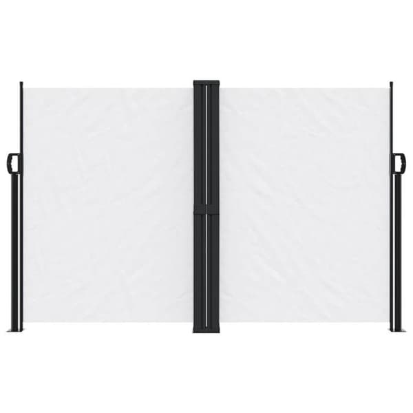 vidaXL Utfällbar sidokanvas vit 160x600 cm 4004631