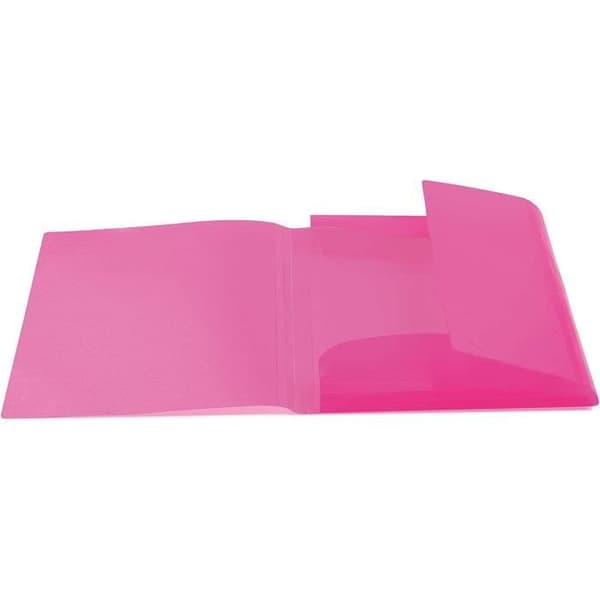 Elastisk folder, PP, A3, genomskinlig rosa