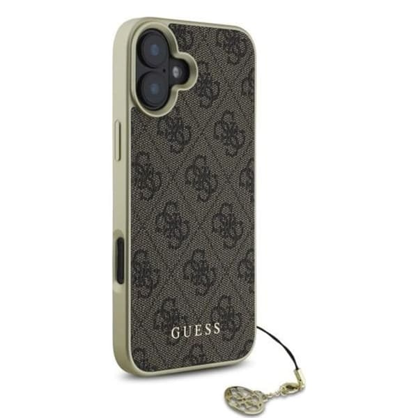 Guess hårdskal 4G Charms Collection för iPhone 16 Plus - Brun