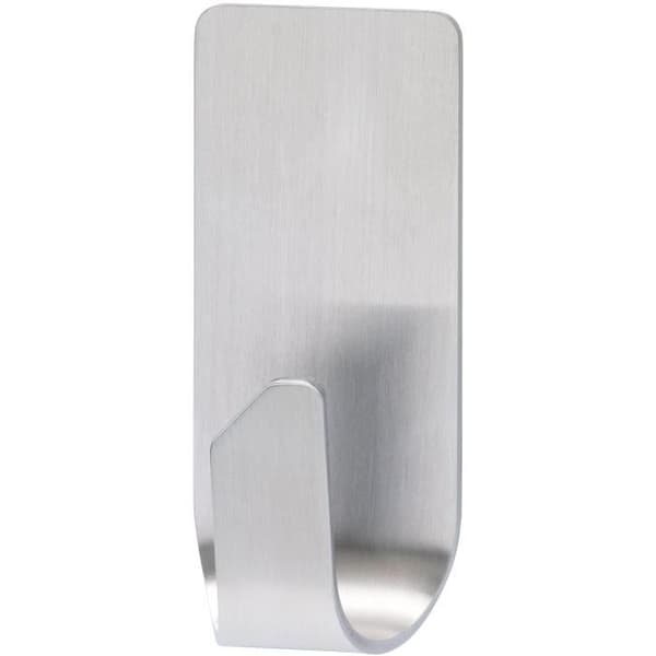 TESA 1 rektangulär krok - Metall + 2 Powerstrips krokar - vattentät