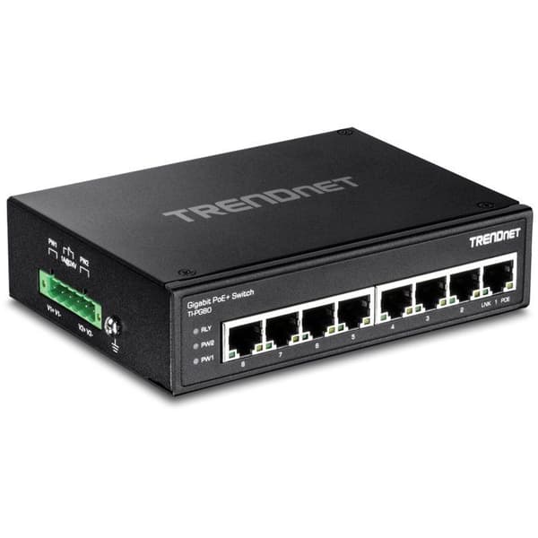 Switch - TRENDNET - Ti-Pg80 - 8 portar - Gigabit Ethernet - Svart