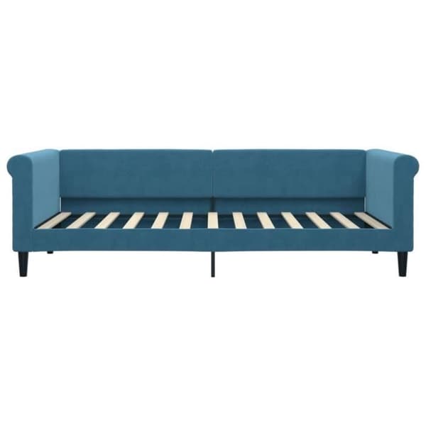 vidaXL Vilosträng blå 90x200 cm sammet 354243