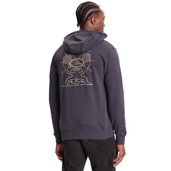 dragna molletonerade Herr - Mörkblå - Quiksilver Zip Hoodie