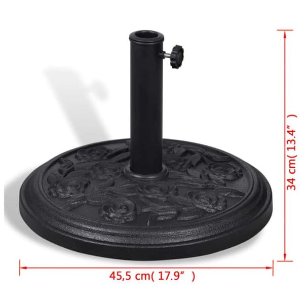 vidaXL Round Parasol Base Resin
